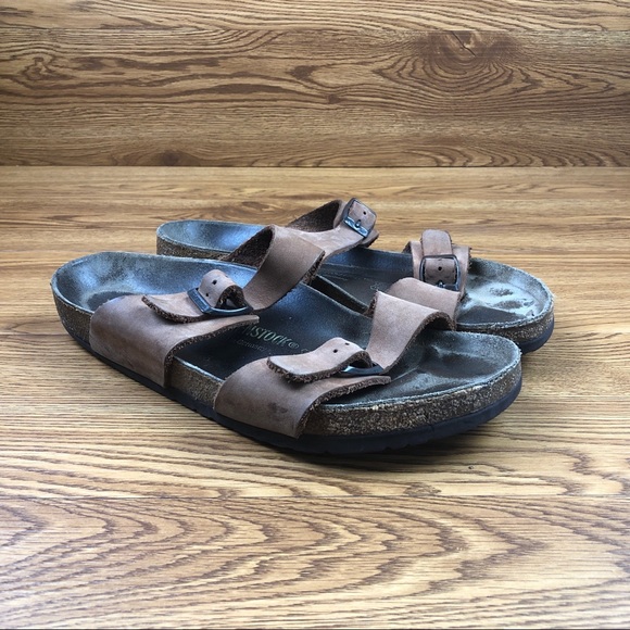 Birkenstock Shoes - Birkenstock Arizona Brown Leather Comfort Sandals